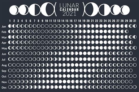 Moonphase Calendar Customize And Print