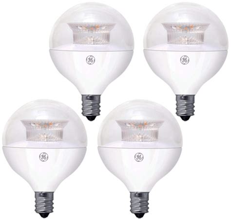 GE 60-Watt Equivalent Dimmable Globe LED Bulb, 500 Lumens, E12 Base ...