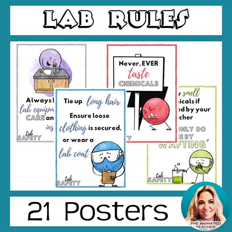 Lab Safety Posters Science