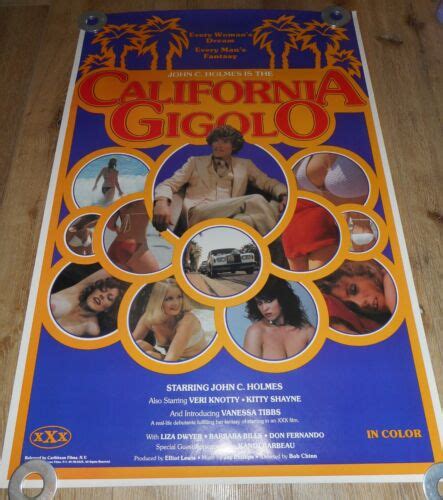 California Gigolo Original Ss Rolled Poster 1979 John Holmeskandi Barbour Ebay