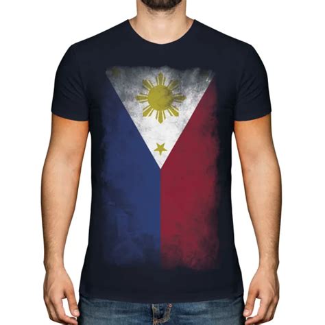 philippines faded flag mens t shirt tee pilipinas philippine filipinas filipino 12 63 picclick