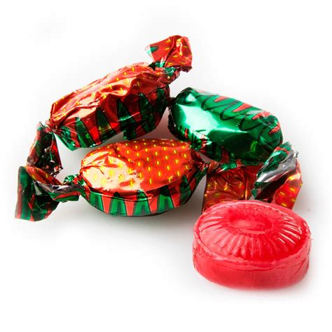 Strawberry Filled Strawberry Hard Candy Wrapped Candy Bulk Candy