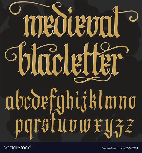 Gothic Lettering Gothic Fonts Pirate Font Medieval Font Gothic