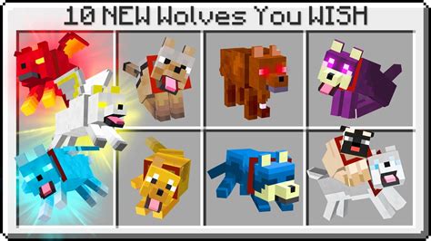 10 New Wolves You Wish Minecraft Added Youtube