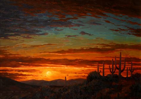 Desert Sunset Paintings