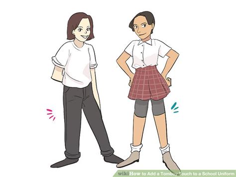 3 Ways To Add A Tomboy Touch To A School Uniform Wikihow