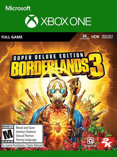 Buy Borderlands 3 Super Deluxe Edition Xbox One Digital Code Xbox Live