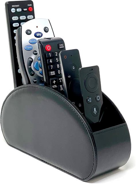 Rustic 3 Slot Wooden Remote Control Holder Caddy Holder For