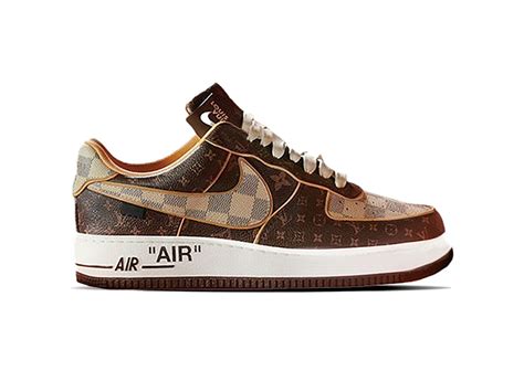 Giày Nike Air Force 1 Low X Louis Vuitton Monogram Brown Rep 11 Shop