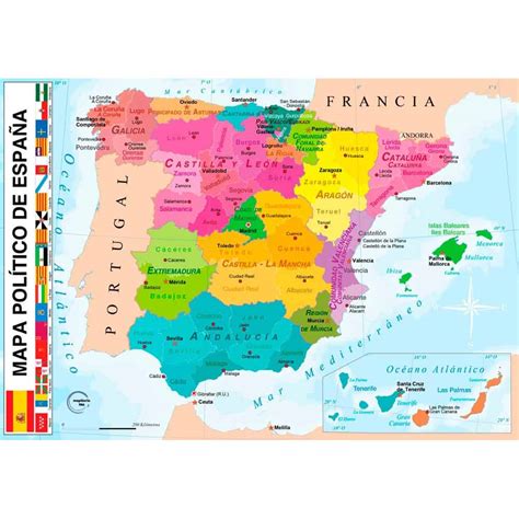 Puzzle Magnético Mapa Político España Bolas Del Mundo Y Mapas Goya