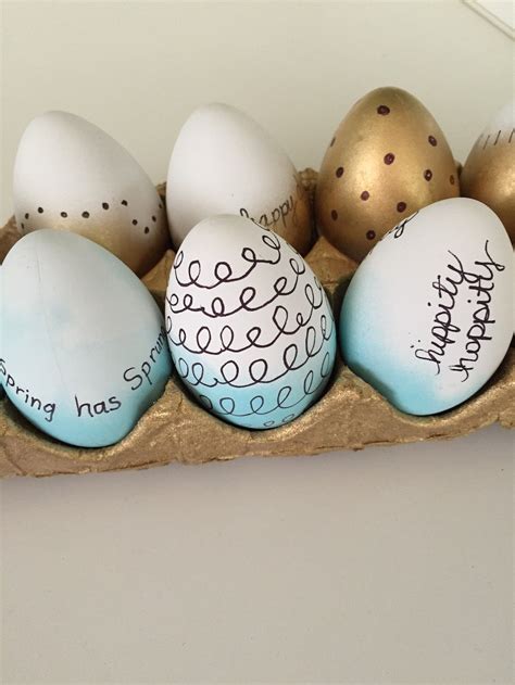 Spray Painted Easter Eggs