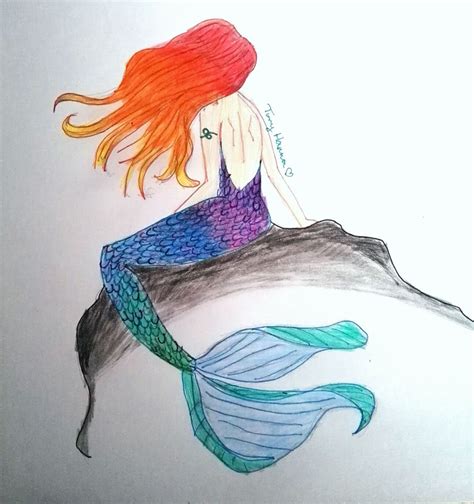 Rainbow Mermaid Drawing Rainbow Mermaid Mermaid Drawings Drawings