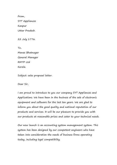 Sample Proposal Letter To Sell Products For Your Needs Letter Template Collection