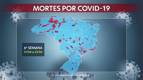 Combate ao coronavírus Mapa mostra as mortes do Brasil por Covid Globoplay