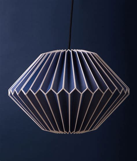 A ceiling lamp is a functional solution when you need good general light, and ceiling lamps are also an easy way to add character to the space. Origami Lampshade Blue Geometric Paper Light Shade