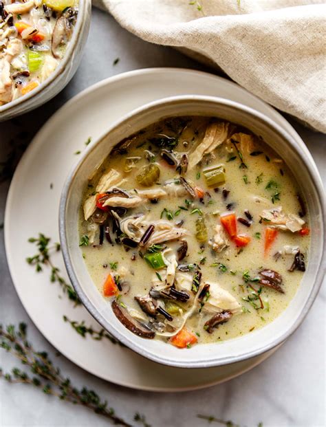 Healthy Creamy Chicken And Wild Rice Soup All The Healthy Things