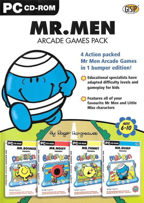 Mr Men Arcade Games Pack 2002 Windows Box Cover Art Mobygames