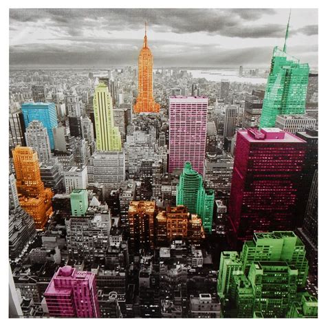 High Lights Of New York Skyline Canvas Wall Art