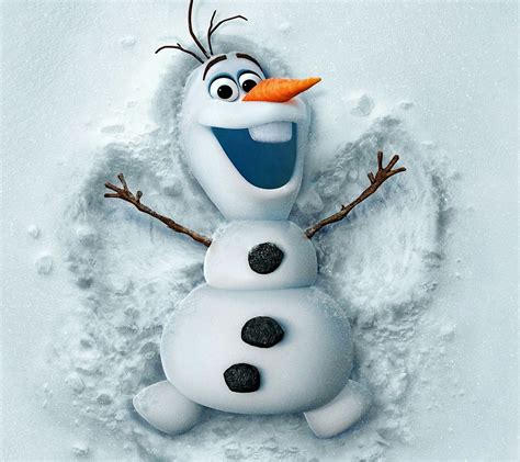 Wallpaper Illustration Snow Cartoon Frozen Movie Snowman Olaf