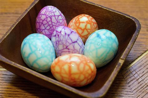 Colorful Cracked Design Easter Eggs In Bowl Photograph By Rob Casey