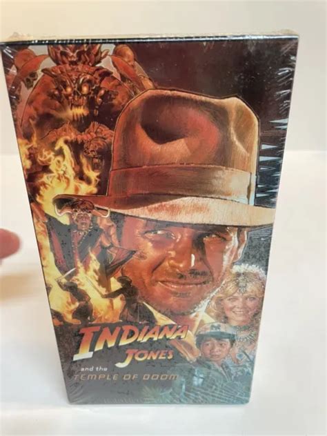 Indiana Jones And The Temple Of Doom Vhs Paramount Watermark Sealed New Picclick