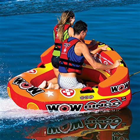 Wow World Of Watersports Bingo Inflatable Towable Tube Secure Cockpit Seating Towable Front