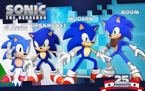 Sonic 25th Anniversary Through The Eras By Nibroc Rock On Deviantart