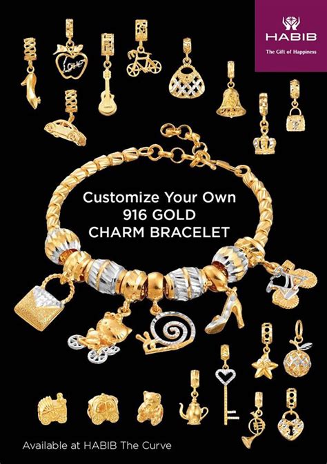 Menjual cincin belah rotan, cincin fesyen dan cincin batu permata dengan harga jauh lebih murah dari pasaran semasa. Habib Jewels: HABIB's 916 Gold Charm Bracelet Promotion ...