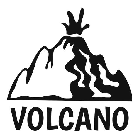 Premium Vector Active Volcano Logo Simple Illustration Of Active