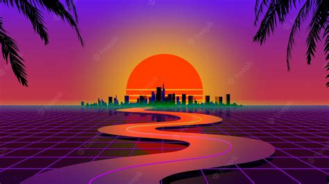 A Glitchy Retro Wave Sunrise Wallpapers Most Popular A Glitchy Retro