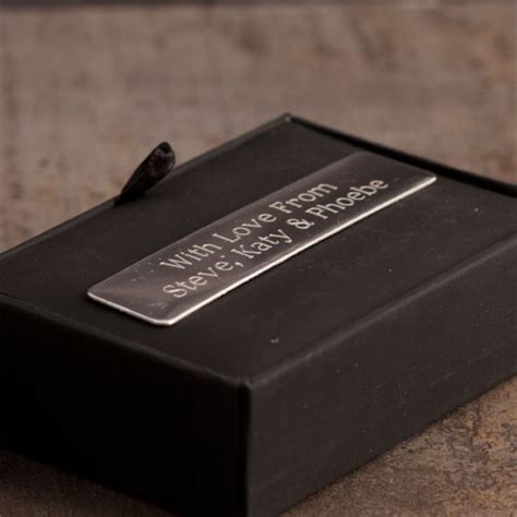 Tie Pin And Cufflink Set In Personalised T Box The T Experience