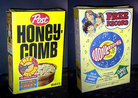 Monkees Honeycomb Record Cereal Box 1970 Childhood Memories Remember