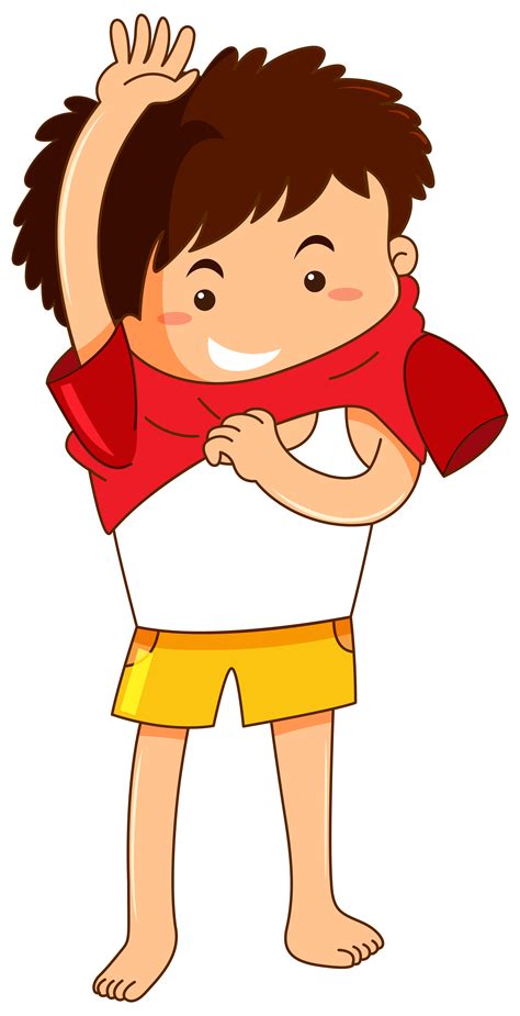 Child Getting Dressed Vector Art Icons And Graphics For Free Download