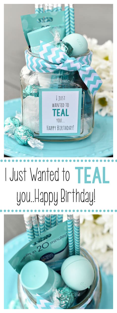 Funny 50th birthday gift ideas. Teal Birthday Gift Idea for Friends - Fun-Squared