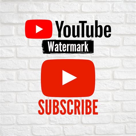 Youtube Subscribe Watermark Play Button Instant Download 1 Etsy Canada