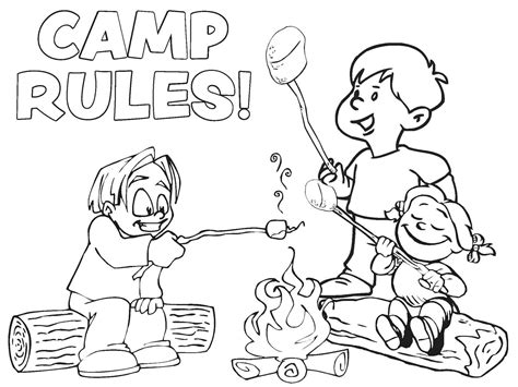 Camper Camping Coloring Pages Coloring Pages