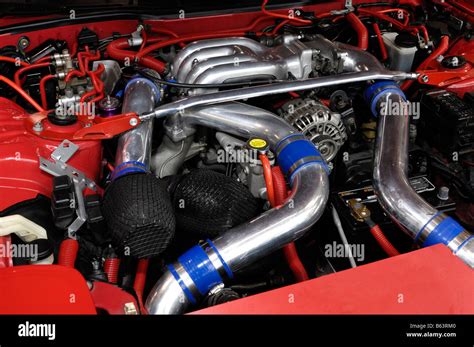 Car Motor Engine Bonnet Hi Res Stock Photography And Images Alamy
