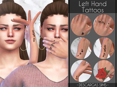 Tattoos Página Web De Descargassims Ts4cc Sims 4 Tattoos Small