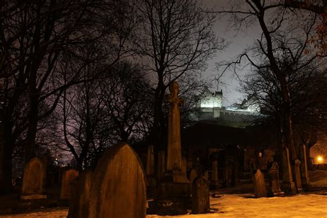 Img2253 Cemetery And The Castle Edinburgh Creepy View Flickr