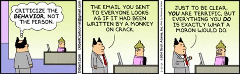 Dilbert On Offering Constructive Criticism Funny Picture Quotes