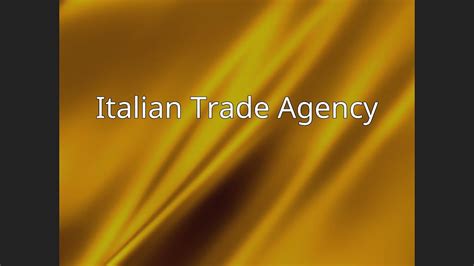 Italian Trade Agency Youtube