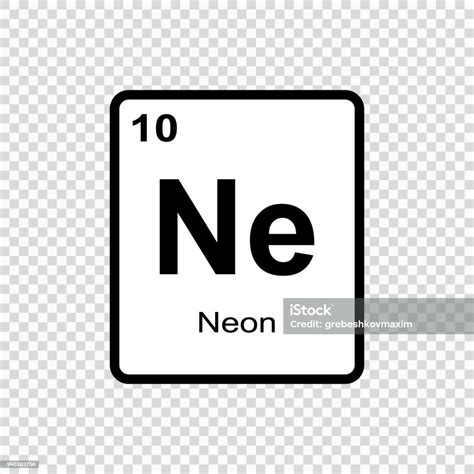 Unsur Kimia Neon Ilustrasi Stok Unduh Gambar Sekarang Atom Berat