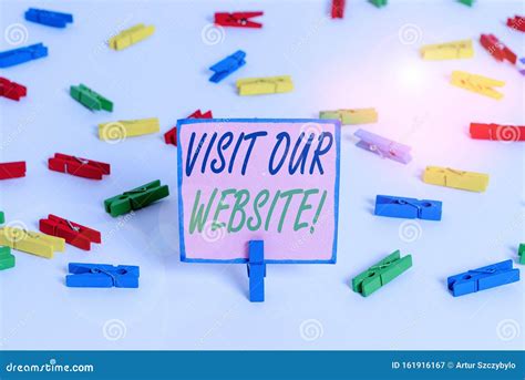 Text Sign Showing Visit Our Website Conceptual Photo Visitor Who