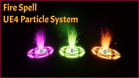 Flame Spell Particle System Tutorial Ue4 Youtube