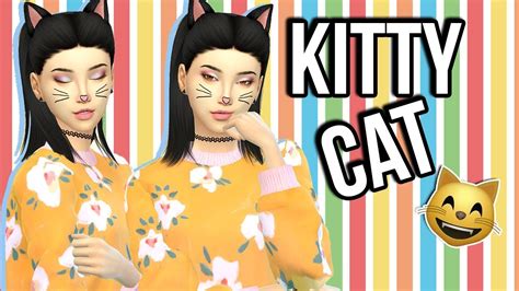 The Sims 4 Cas Kawaii Kitty Cc Links Included Youtube