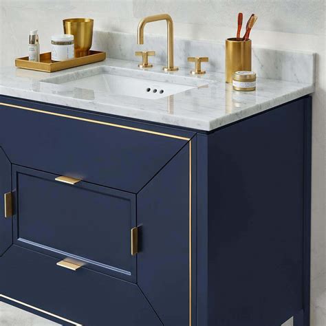 navy blue bathroom vanity design what up now