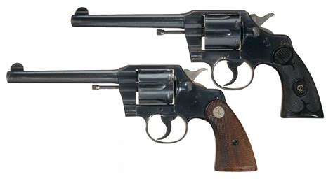 Two Pre War Colt Double Action Revolvers A Colt Army Special Double
