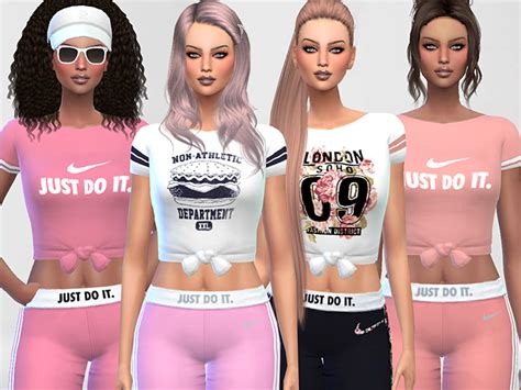 The Sims Resource Nike Air T Shirts Collection