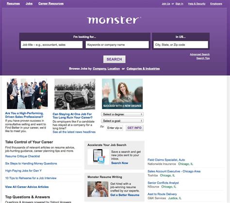 Monster.com is one of the largest online job search sites. | Online job search, Job search, Job ...
