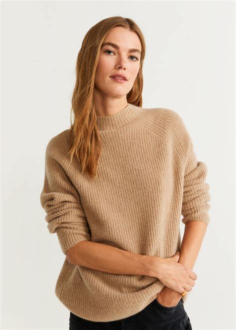 100 Cashmere Sweater Women Mango Usa Moda Maglione Maglioni Di